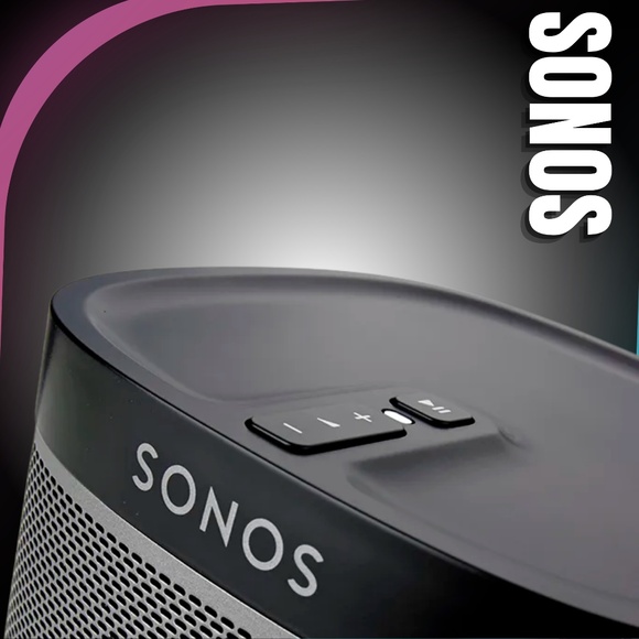 SONOS Play:1 Compact Wireless WiFi Smart Speaker & WALI Wall Mount - Black - Picture 14 of 16